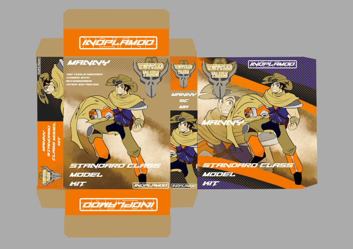 Model Kit Box Design Layout